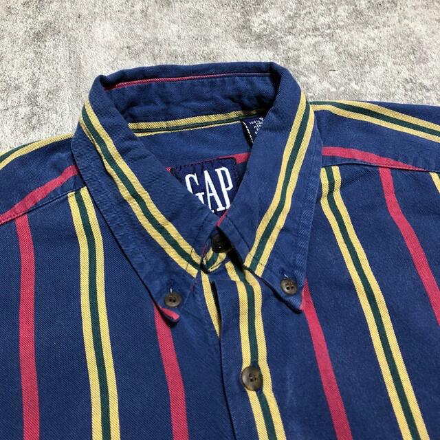 GAP(ギャップ)の【JORDAN様専用】オールドギャップGAP☆クラシックレトロストライプシャツ メンズのトップス(シャツ)の商品写真