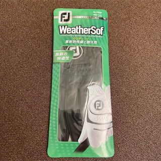 フットジョイ(FootJoy)のFootjoy ゴルフグローブ weathersof 黒25 左手用 新品未使用(その他)