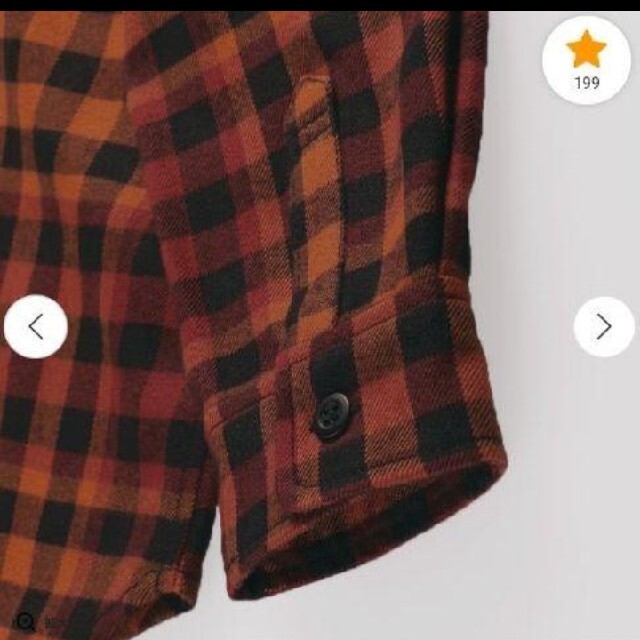Branshes(ブランシェス)のブランシェス　BRANSHES　チェックシャツ　シャツ　オレンジ　レッド キッズ/ベビー/マタニティのキッズ服男の子用(90cm~)(ジャケット/上着)の商品写真