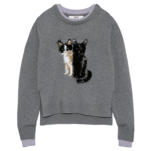 fur fur(ファーファー)のFURFUR キャットジャガードセーター レディースのトップス(ニット/セーター)の商品写真