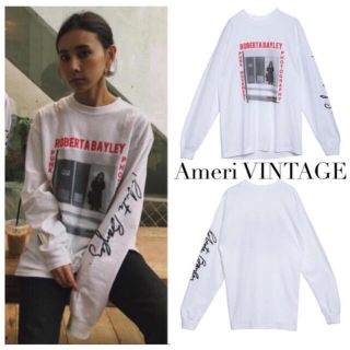 アメリヴィンテージ(Ameri VINTAGE)のAMERI SELFIE ROBERTA BAYLEY TEE(Tシャツ(長袖/七分))