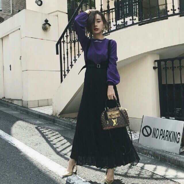 アメリヴィンテージ PLEATS SUSPENDER SKIRT