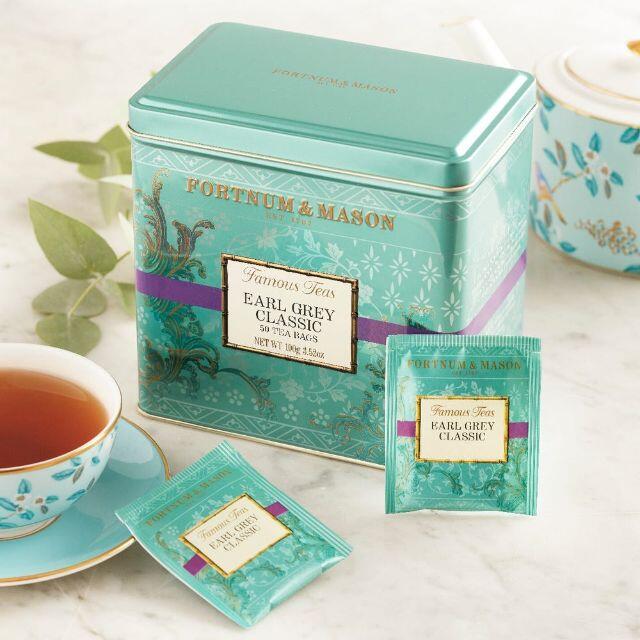 ラスト1!! FORTNUM&MASON アールグレイ teabag 缶 食品/飲料/酒の飲料(茶)の商品写真