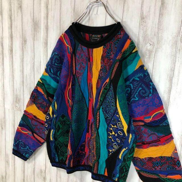 COOGI(クージー)の【激レア】coogi クージー 立体 編込み 3Dニット 即完売モデル 希少 メンズのトップス(ニット/セーター)の商品写真