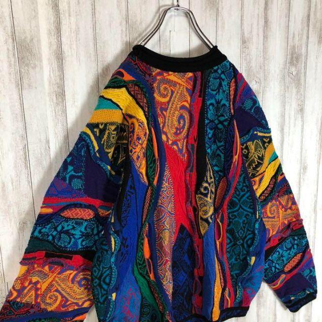 COOGI(クージー)の【激レア】coogi クージー 立体 編込み 3Dニット 即完売モデル 希少 メンズのトップス(ニット/セーター)の商品写真