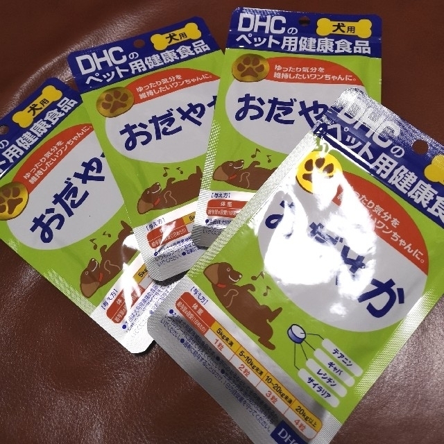 DHC(ディーエイチシー)のDHC ペット用健康食品 サプリメントおだやか  4個セット（60粒×4袋） その他のペット用品(犬)の商品写真