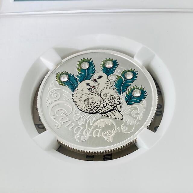 ☆NGC☆最高鑑定☆2016 PF70 UC カナダ 銀貨10ドルスワロフスキー ☆NGC☆最高鑑定☆2016 PF70 UC カナダ 銀貨10ドルスワロフスキー