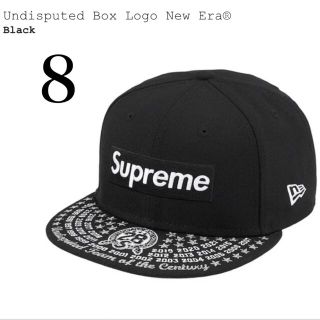 Supreme undisputed box logo new era 8(キャップ)