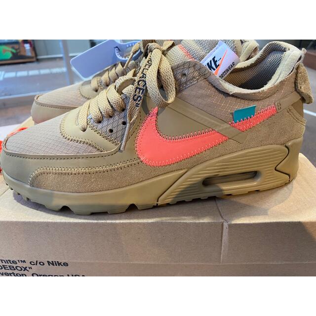 【12cm】NIKE Off-White the 10 AIR MAX 90茶