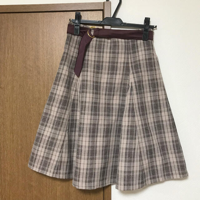 PROPORTION BODY DRESSING(プロポーションボディドレッシング)のプロポーションボディドレッシング　チェックスカート　フレアスカート レディースのスカート(ひざ丈スカート)の商品写真