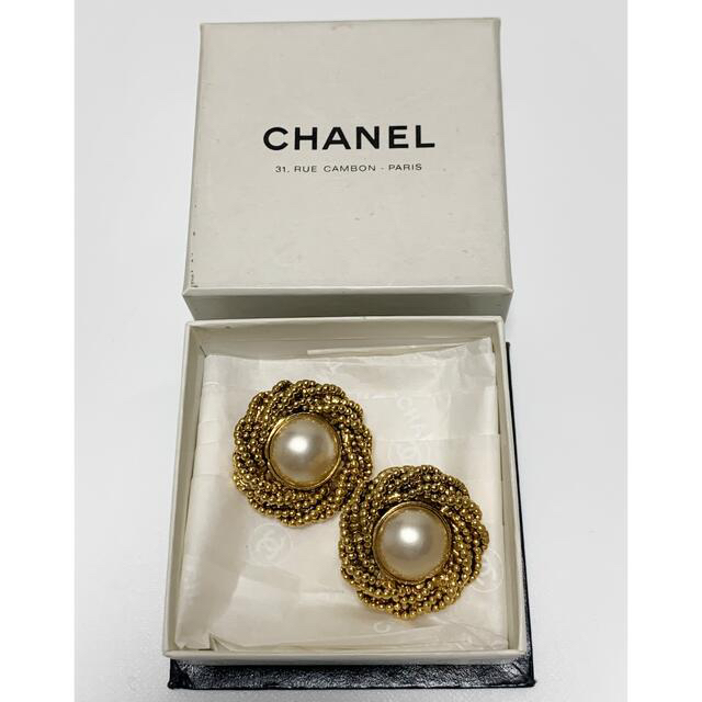 けると 激レア❤️ヴィンテージCHANEL ♡ココマーク・パールイヤリング ...