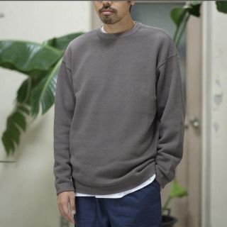 コモリ(COMOLI)のCrepuscule 鹿の子編みニット MOSS STITCH P/O(ニット/セーター)