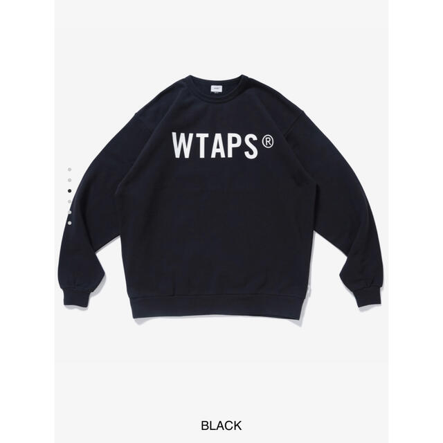 WTAPS 21AW SCREEN WTVUA CREW SWEAT bluck