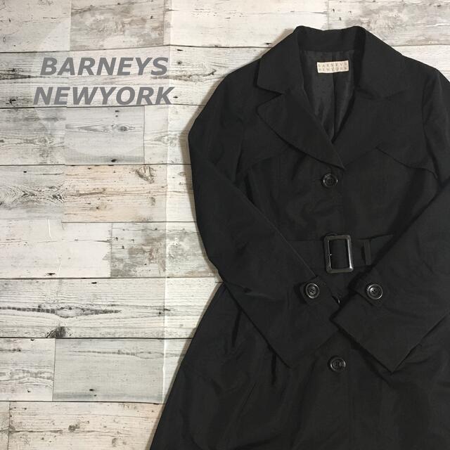 BARNEYS NEW YORK(バーニーズニューヨーク)のバーニーズニューヨークトレンチコートブラック38 メンズのジャケット/アウター(トレンチコート)の商品写真