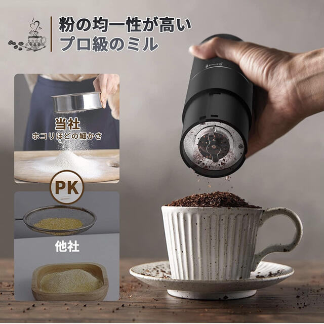 電動コーヒーミル コーヒーグラインダー ミルミキサー 粉末 コーヒー豆 ひき機