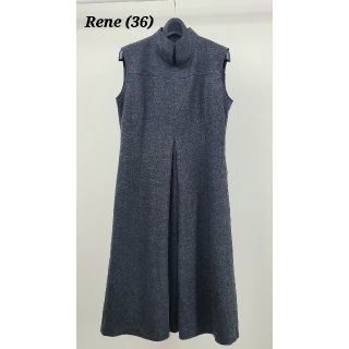 ルネ(René)の美品♪(36)Rene ルネ　ウールワンピース(ひざ丈ワンピース)