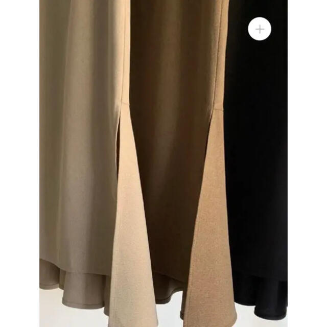 TODAYFUL(トゥデイフル)のclastellar  マーメイドスカート　ベージュ レディースのスカート(ロングスカート)の商品写真