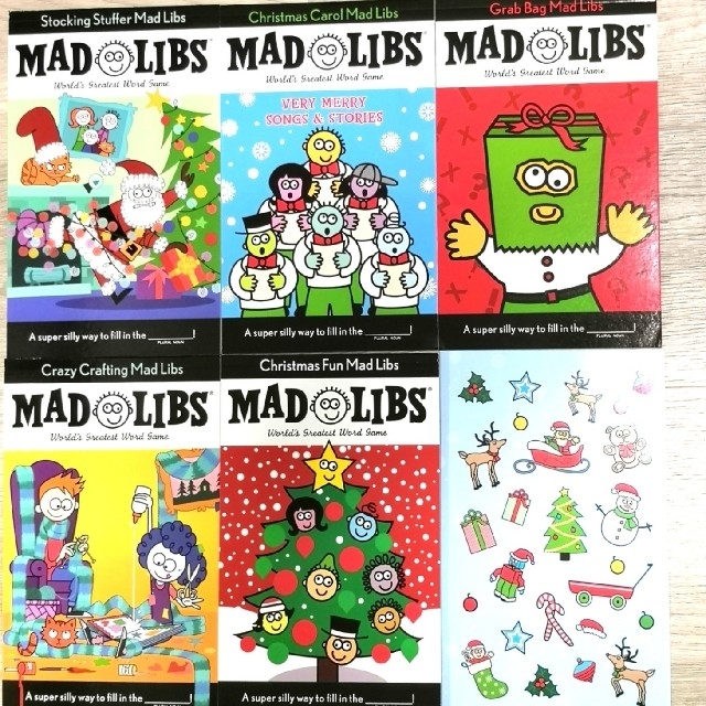 MERRY MERRY MAD LIBS クリスマスセット エンタメ/ホビーの本(洋書)の商品写真