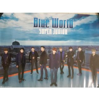 未使用 B2告知ポスター SUPER JUNIOR/BLUE WORLD(印刷物)