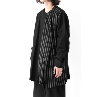 ヨウジヤマモト(Yohji Yamamoto)のYohji Yamamoto Pour Homme 17SS 二重配色シャツ(シャツ)