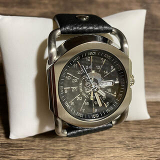 ディーゼル(DIESEL)のレア DIESEL ディーゼル DZ9015 メンズ腕時計 新品レザーベルト(腕時計(アナログ))