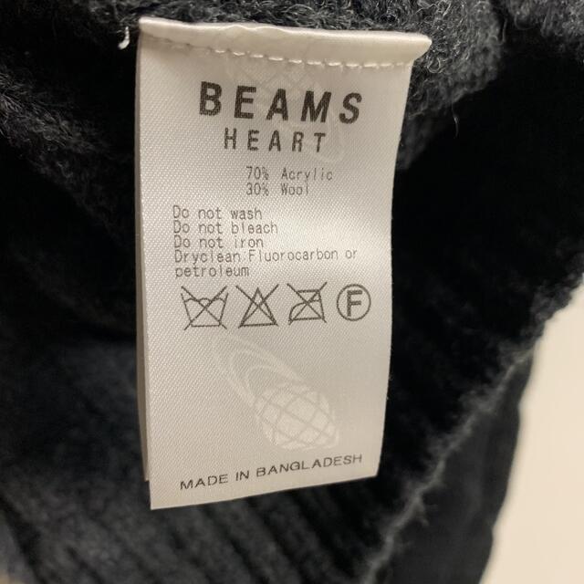 BEAMS(ビームス)の【美品】BEAMS HEART ビームス　ケーブルニット　厚手　グレー メンズのトップス(ニット/セーター)の商品写真