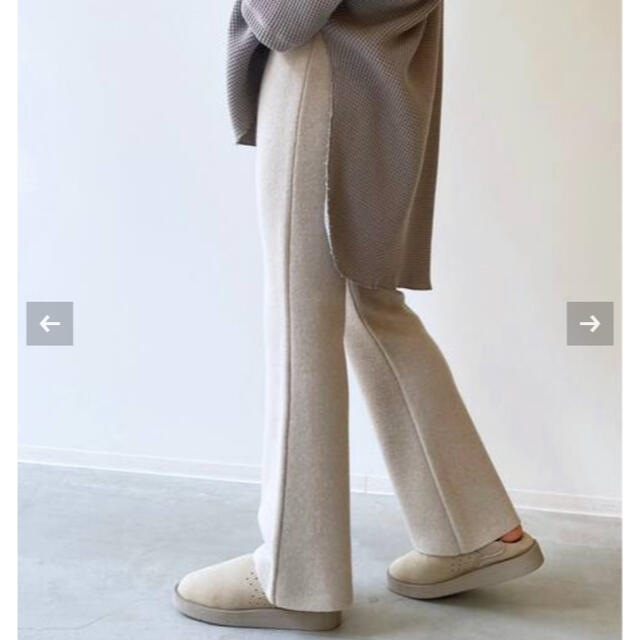 L'Appartement DEUXIEME CLASSE(アパルトモンドゥーズィエムクラス)の【美品】L'Appartement Flare Knit Pants レディースのパンツ(その他)の商品写真