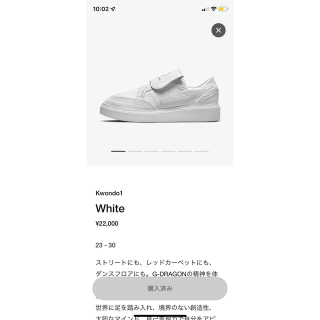 Kwondo NIKE クウォンド 1  ピースマイナスワン　27.5