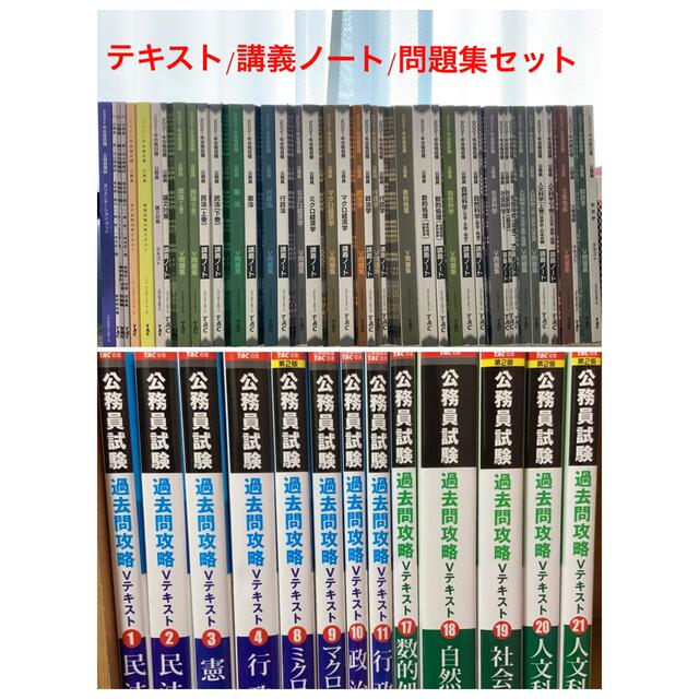 最終値下げ　TAC公務員試験セット（過去問攻略Vテキスト・講義ノート・V問題集）