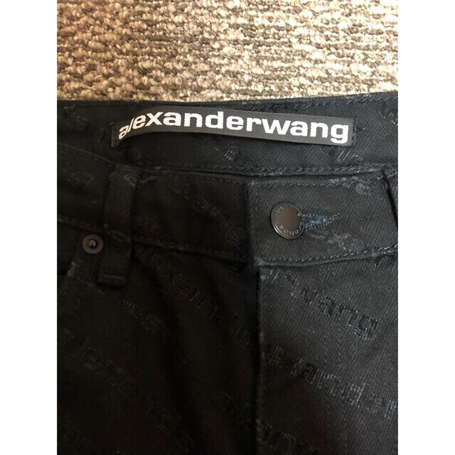 alexander wang ブラック総ロゴ　デニム 3