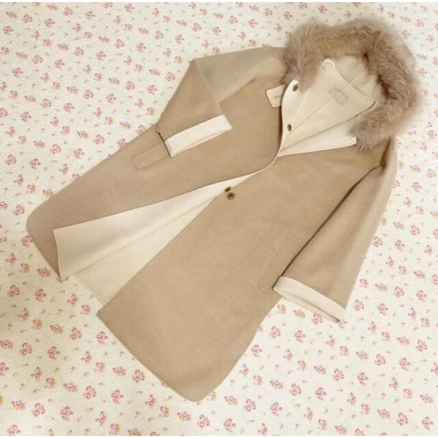 史上一番安い FOXEY - DMW 高級感 柔らかくて暖かい ファー カシミヤコート フォクシー FOXEY ロングコート 史上一番安い FOXEY - DMW 高級感 柔らかくて暖かい ファー カシミヤコート フォクシー FOXEY ロングコート