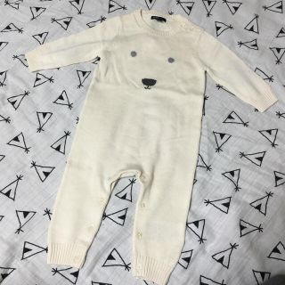 ベビーギャップ(babyGAP)のbabyGAP クマちゃんニットロンパース(ロンパース)