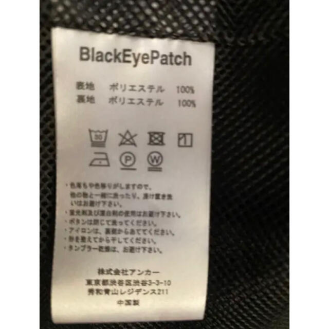 Black Eye patch REFLECTOR COACH JACKETの通販 by こまめ｜ラクマ 超激安新作