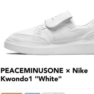 ピースマイナスワン(PEACEMINUSONE)のPEACEMINUSONE × Nike Kwondo1 White  29c(スニーカー)