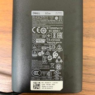 デル(DELL)のDELL 純正ACアダプタ　65w(PC周辺機器)