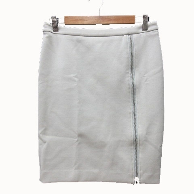 UNITED ARROWS(ユナイテッドアローズ)のユナイテッドアローズ タイトスカート ひざ丈 ジップアップ 40 オフホワイト レディースのスカート(ひざ丈スカート)の商品写真