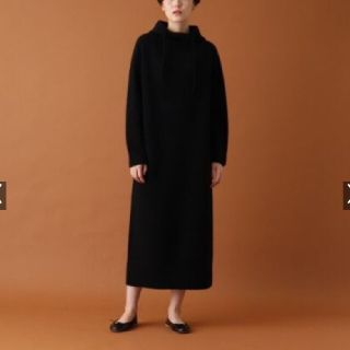 ドレステリア(DRESSTERIOR)のDRESSTERIOR　カシミヤ混フードワンピース(ひざ丈ワンピース)