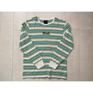 【コムドットゆうた着用】huf スウェット ボーダー グレー グリーン L