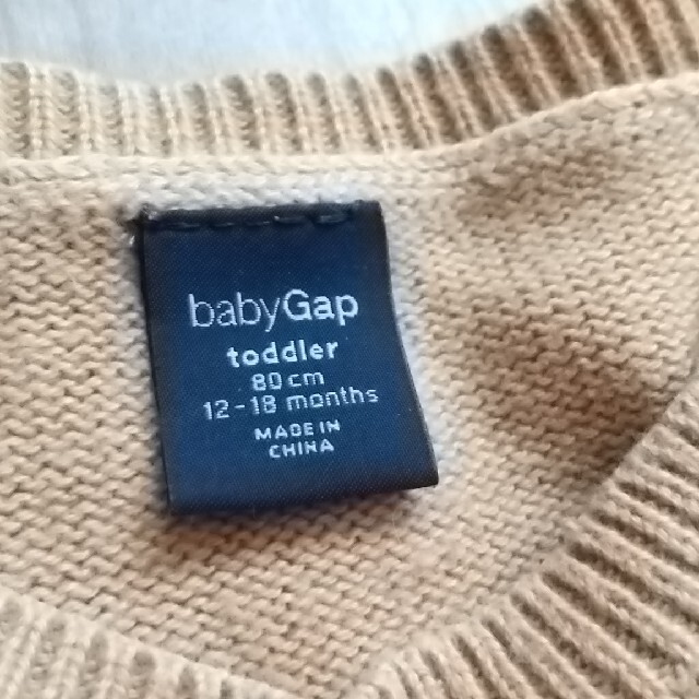 babyGAP(ベビーギャップ)のbabyGAP 80 セーターワンピ キッズ/ベビー/マタニティのベビー服(~85cm)(ニット/セーター)の商品写真