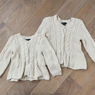 ベビーギャップ(babyGAP)のbaby GAP コットンカーディガン 年子 お揃い 姉妹 兄弟(カーディガン)