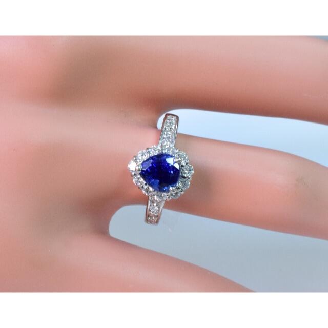 Pt900  サファイヤ　リング　1.74ct   D0.50ct レディースのアクセサリー(リング(指輪))の商品写真