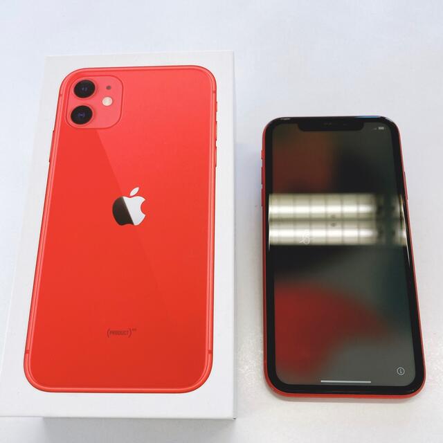 スマートフォン/携帯電話 スマートフォン本体 ナチュラルネイビー 【セール】iPhone 11 RED 128 GB SIMフリー - 通販 