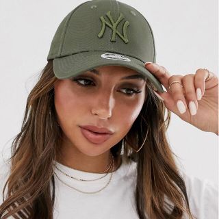 ニューエラー(NEW ERA)の【新品未使用】NEW ERA ニューエラ NY ベースボールキャップ カーキ(キャップ)