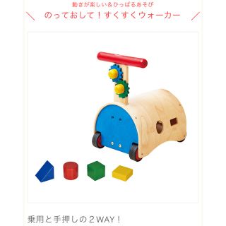 エドインター　のっておして！すくすくウォーカー(知育玩具)