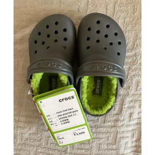 クロックス(crocs)のキッズ　クロックス サンダル　ボア付き　15cm(サンダル)