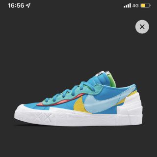 ナイキ(NIKE)のKAWS × sacai × Nike Blazer Low 27.5 (スニーカー)