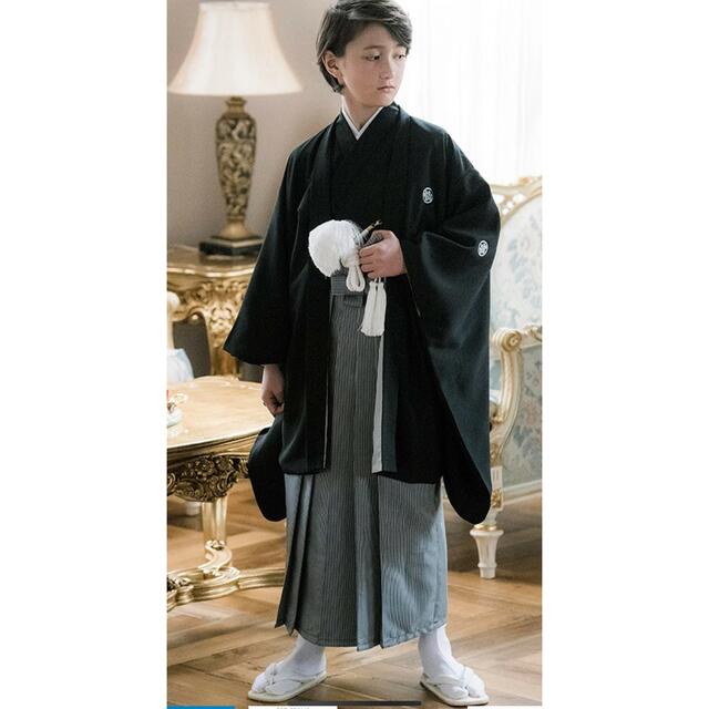 和服/着物男の子　袴　130〜140 お正月　ハーフ成人式　卒業式　七五三