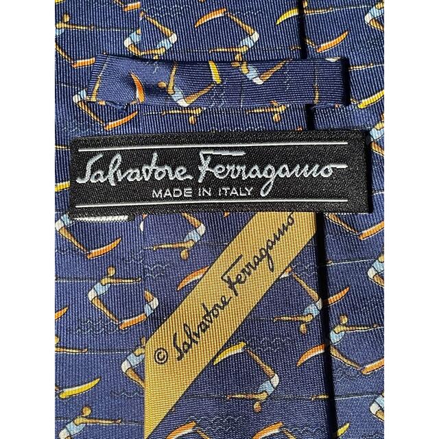 Salvatore Ferragamo(サルヴァトーレフェラガモ)の【Salvatore Ferragamo】美品　ネクタイ　ジェットスキー柄 メンズのファッション小物(ネクタイ)の商品写真