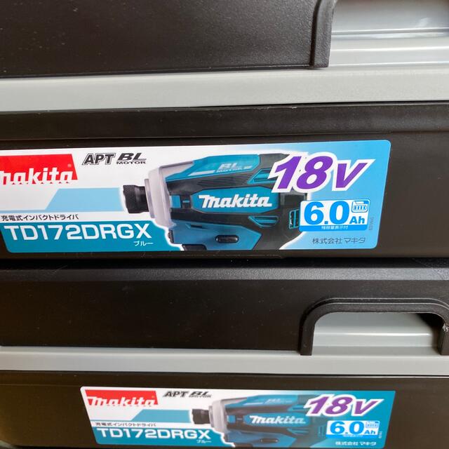 Makita(マキタ)の4個セット　マキタ TD172DRGX ブルー 6.0Ah 18V バッテリー  スポーツ/アウトドアの自転車(工具/メンテナンス)の商品写真