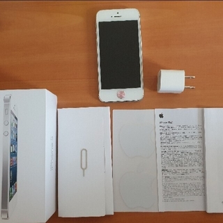 iPhone 5, 白, 32GB ジャンク品(スマートフォン本体)